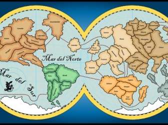 Mundo Mapa Clip Art