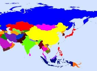 World Map Colored Clip Art