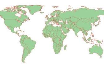 Mapa Wektor świat