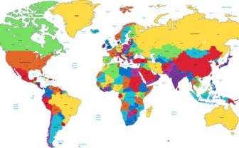 Vector Mapa De Mundo