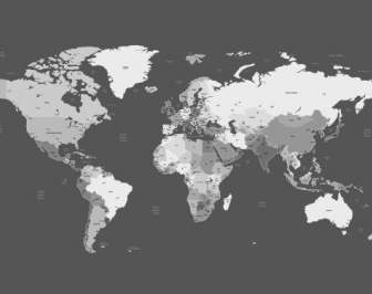 Mapa Wektor świat