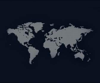 Mapa De Vetor Do Mundo