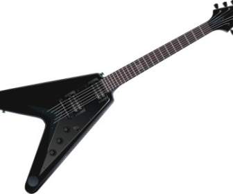 フライング V 黒いギター クリップ アート X ワーム