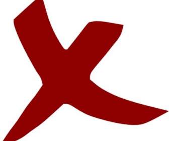 X Wrong Cross No Clip Art