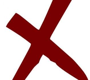 Aucune Image Clipart Croix De Mal X