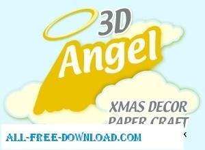 Weihnachten Engel Papiermodelle