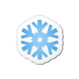 Xmas Stiker Kepingan Salju