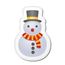 Xmas Sticker Snowman