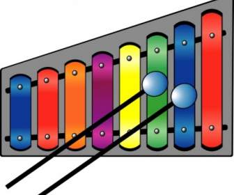 Xylophone Colourful Clip Art