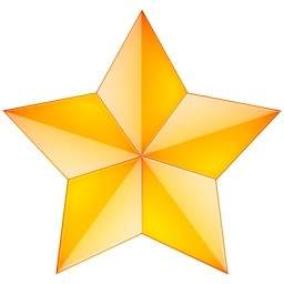 5 つ星を黄色します。
