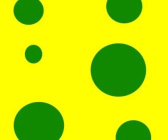 ثقوب الأخضر الأصفر قصاصة فنية