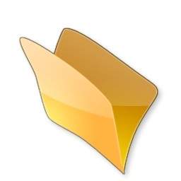 yellow open folder