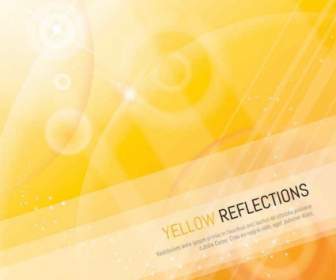 Gelbe Reflexionen Vektorgrafik