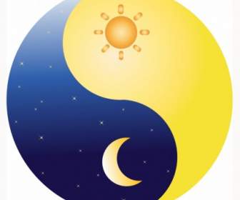 Ying Yang Słońce I Księżyc