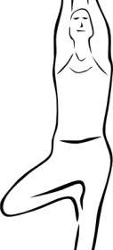 Yoga Pose Bergaya Clip Art