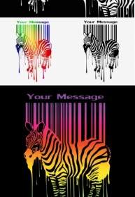Zebra And Barcode Vector