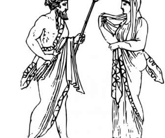 Zeus Und Hera ClipArt
