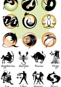 Vector Silueta Gráfica De Zodiac