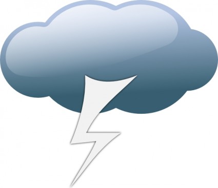 ClipArt simboli meteo di temporale