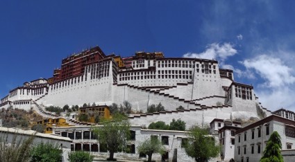 티베트 potala 궁전 건물