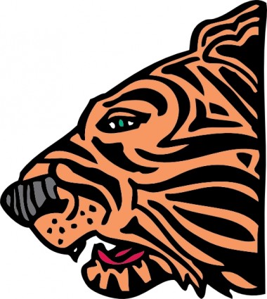 Tigre cabeça clip-art