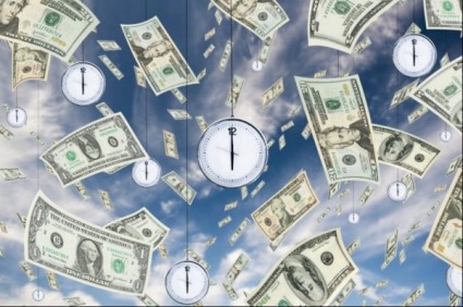 el tiempo es la imagen de alta definición de dinero