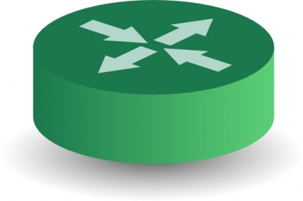 ClipArt di router verde tombigel