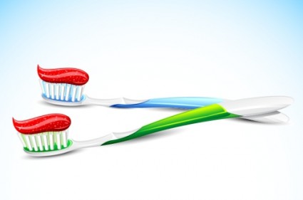 vecteur de la brosse à dents