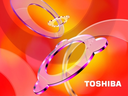 Toshiba intensiven Farben Tapete Toshiba Computer