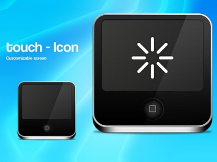Touch pantalla icono psd