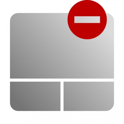 ícone de desativar Touchpad