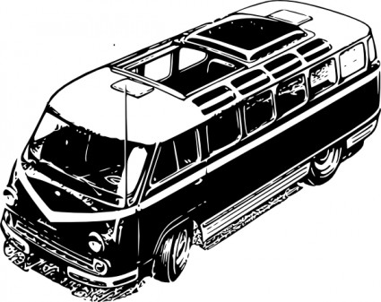 clip art de Turismo minivan
