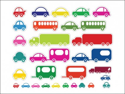 bus et voitures miniatures
