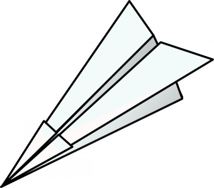 mainan kertas pesawat clip art