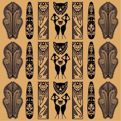 vector patrón tradicional africana