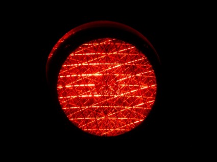 Rotlicht der Ampel rot