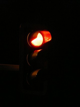 señal de tráfico de semáforo rojo