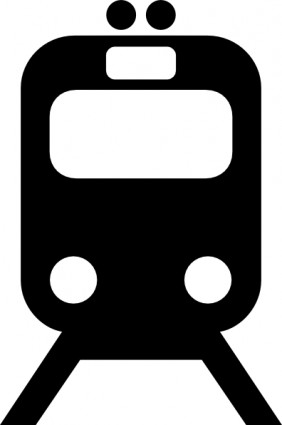 Tram Train Subway Transportation Symbol Clip Art