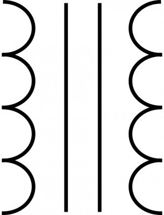 ClipArt simbolo di trasformatore