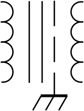 ClipArt simbolo di trasformatore