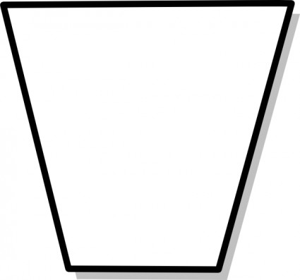 trapecio diagrama de flujo símbolo clip art