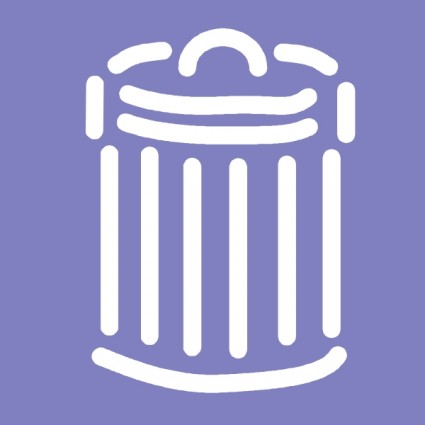 lixo pode símbolo sinal clip-art