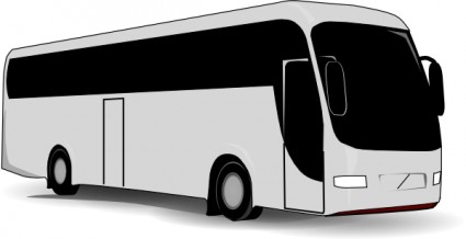clip art de autobús de viaje