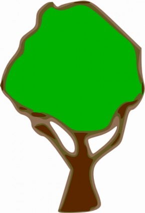 desenho de clipart de árvore