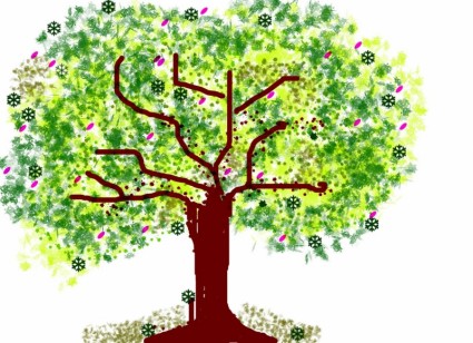 Природа дерево рисунок