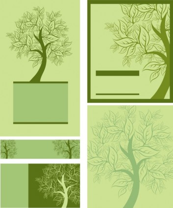 vektor template pohon