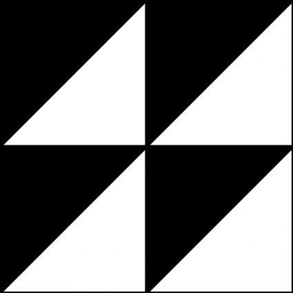 triangle carrés motif clipart