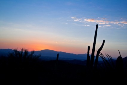 lever du soleil de Tucson