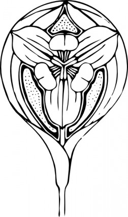 arte de clip de la flor de tulipán