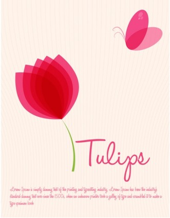vettore di tulipani